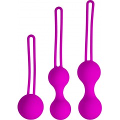 Набор лиловых вагинальных шариков Shrink Orbs