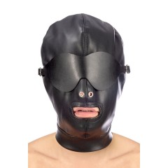 Маска-шлем с отверстием для рта и съемными шорами