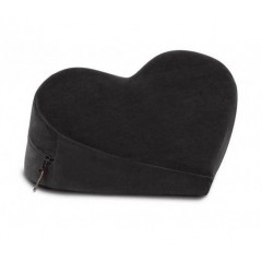 Черная вельветовая подушка для любви Liberator Retail Heart Wedge