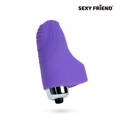 Фиолетовая вибронасадка на палец