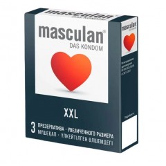 Презервативы увеличенного размера Masculan XXL - 3 шт.