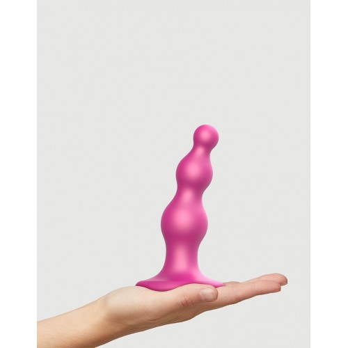 Розовая насадка Strap-On-Me Dildo Plug Beads size S