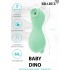 Салатовый вакуум-волновой стимулятор Baby Dino