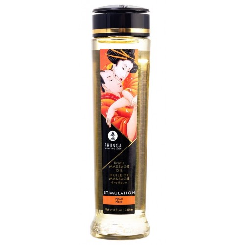 Массажное масло для тела с ароматом персика Stimulation - 240 мл.